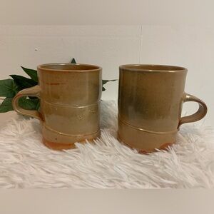 Handcrafted Glazed Pottery Coffee Mugs